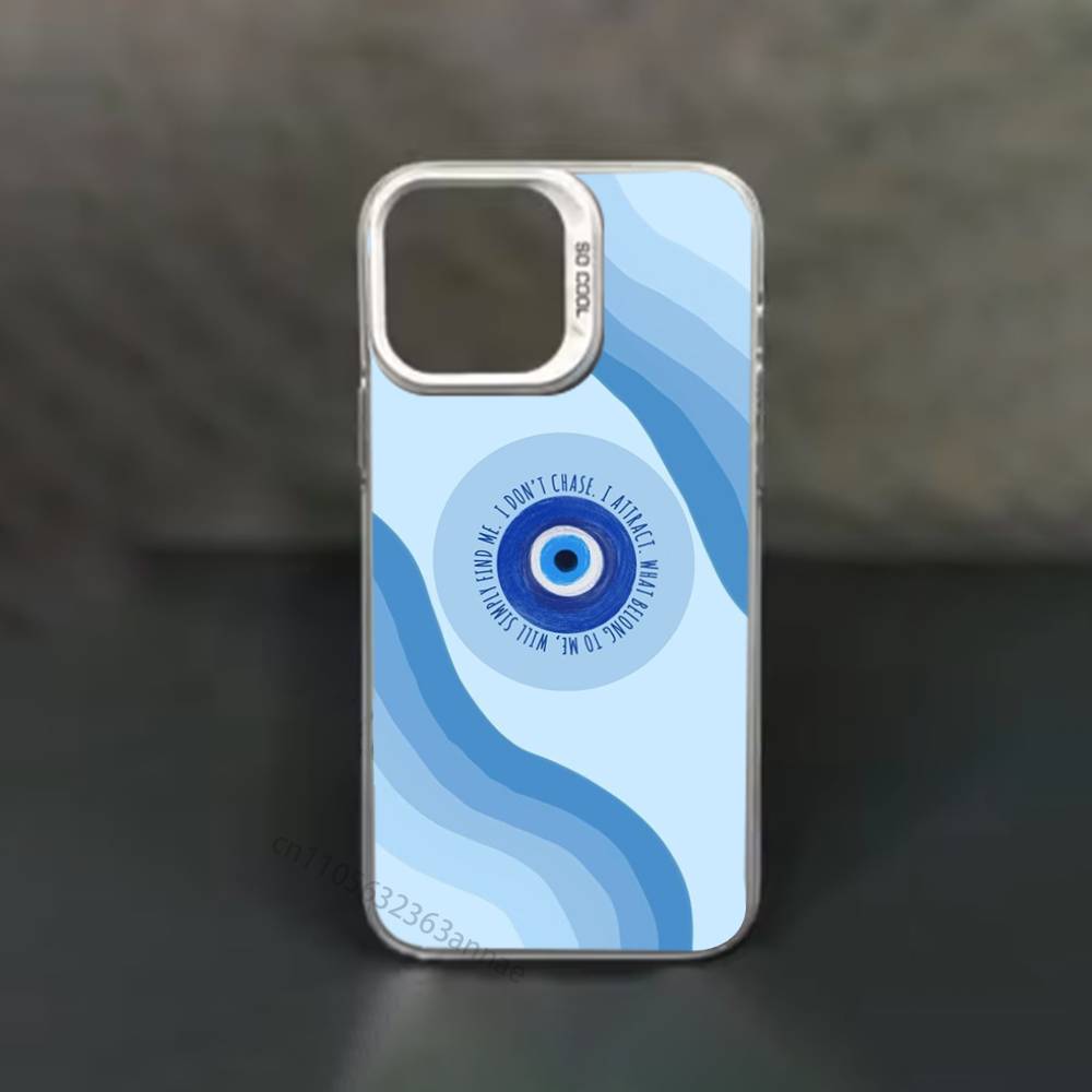 Lucky Eye Blue Evil Eye Print phone Case for iPhone 17 11 12 Pro Max Plus Mini Air SE 16e 14 15 16 13 Soft Shell
