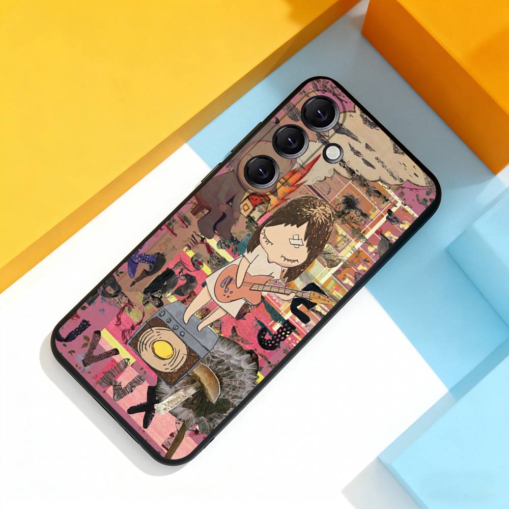 Y-Yoshitomos Art N-Nara Cute Phone Case For Samsung Galaxy A 73,72,51,53,52,71,22,5G,Note,J7,8,9 Soft Precise Hole Black Cover Samsung a135g