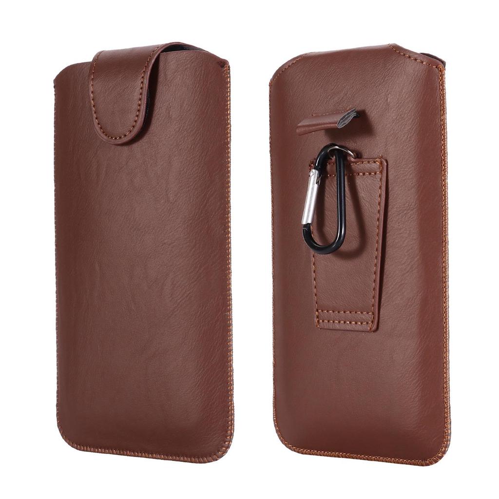 An der Hüfte hängende Handy-Hüfttasche aus Leder mit Bergsteigerschnalle für MATE50, universelle Passform, Gürtelstil mit Verriegelungskante
