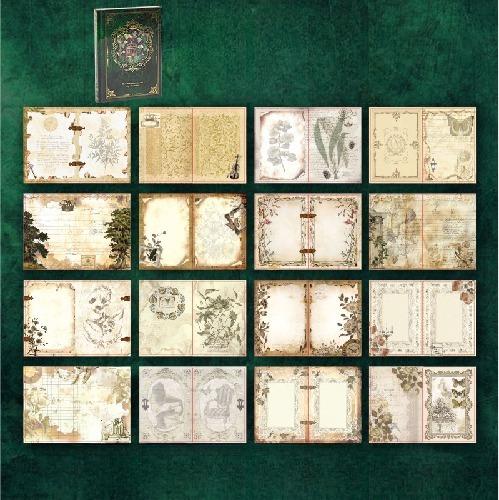 Yuxian Book Century Hymn Series European-style Retro Writable Bronzing Handbook Material 192 Pages Into 4 Styles