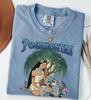 Vintage tričko Pocahontas Princess Comfort Colors, tričko Pocahontas Meeko mýval