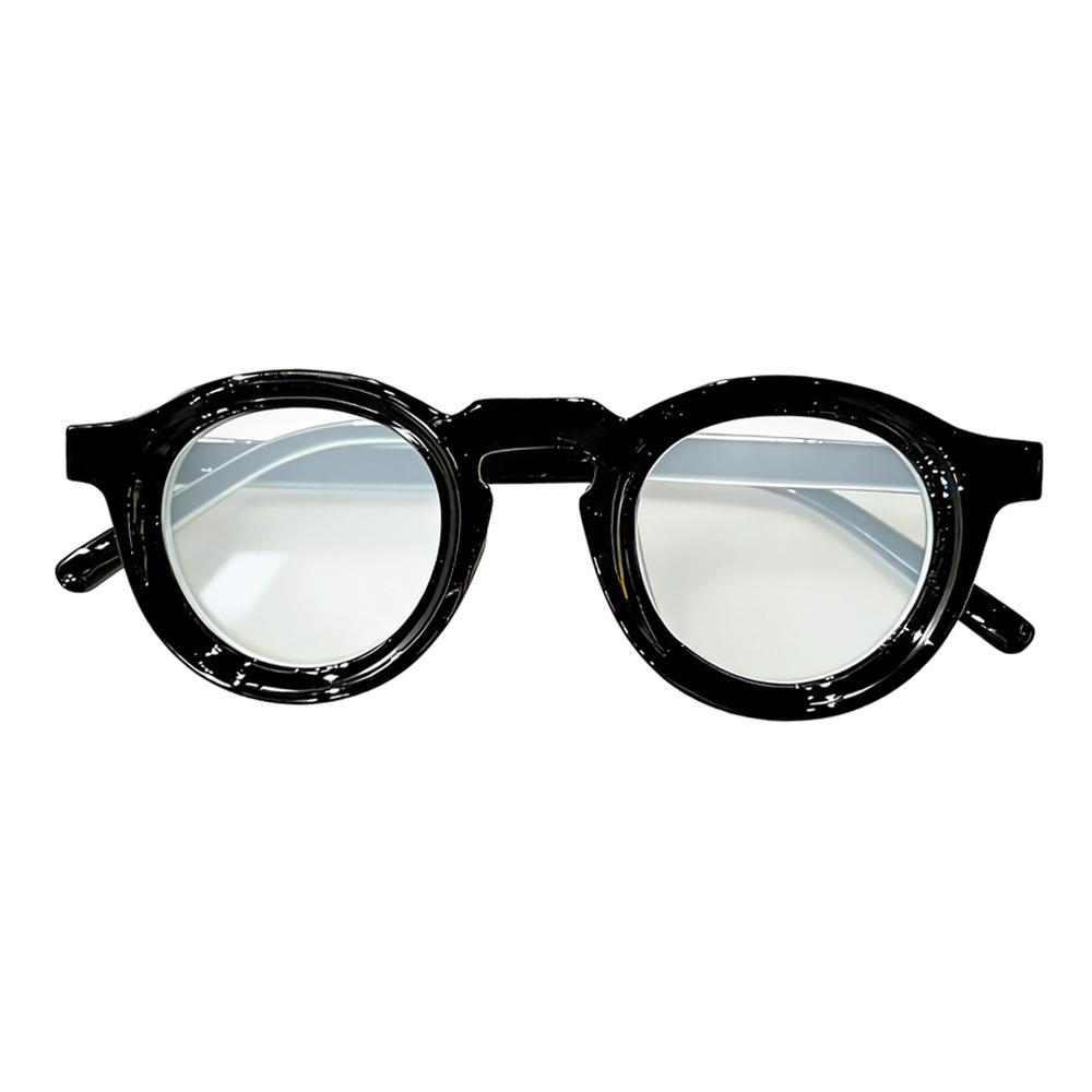 

Large Frame Reading Glasses High-Definition Thick Frame Anti Blue Light Glasses Bean Flower Pink Brown Magnifying Glasses -200