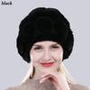 New Arrival Flowers Real Fur Hats Winter Russian Women Natural Rex Rabbit Fur Caps Lady Genuine Rex Rabbit Fur Beanies Cap