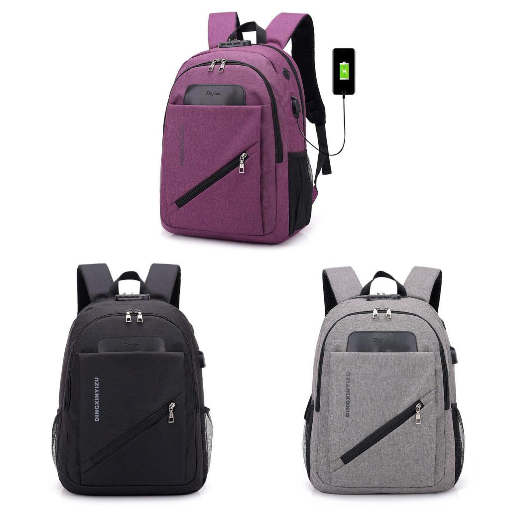 Stylish 15.6 Inch Laptop Backpack In Premium Polyester With Usb Charging Feature