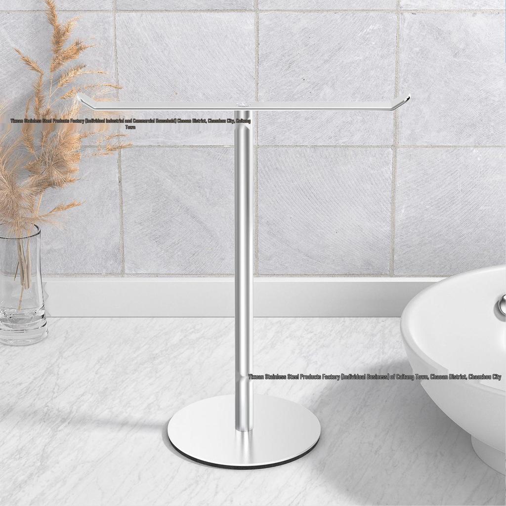 Space-Saving Vertical Towel Rack for Bathroom or Kitchen Countertop Storage