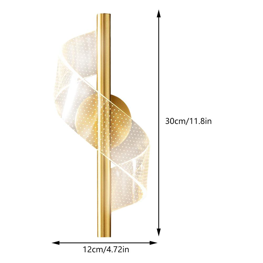 

Светодиодный настенный светильник Современная простота Внутренний настенный светильник Лестничный проход Внутреннее освещение для гостиной Спальня Домашнее украшение золотой