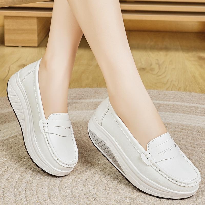 Women's 2025 Low-Cut Thick-Soled Woven Casual Shoes - Lightweight, Comfortable, Popular Model