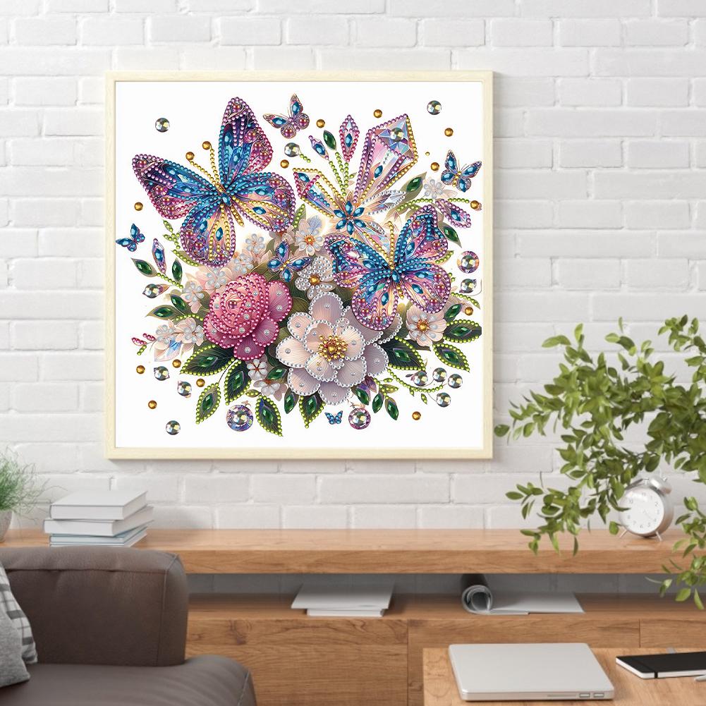 5D DIY Diamantmalerei Set Schmetterling Nachmittagstee Dekoration DIY Teilweise Speziell Geformte Bohrer Handgefertigt Diamant Mosaik Kunst Geschenk