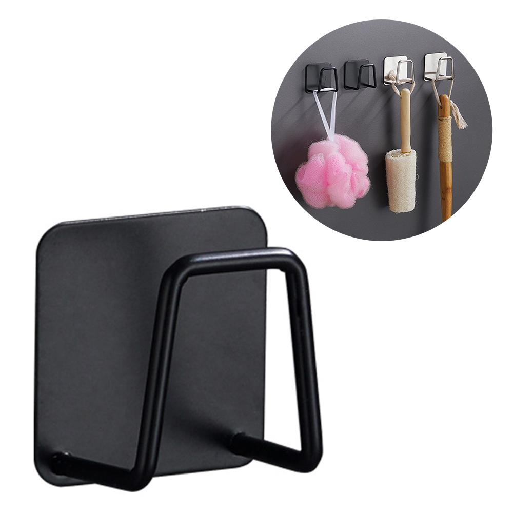 Kitchen Sponges Holder Stainless Steel Sink Shelf Self Adhesive Sink Kitchen Hook Hanger Accessories Storage Organizer Wall Hook