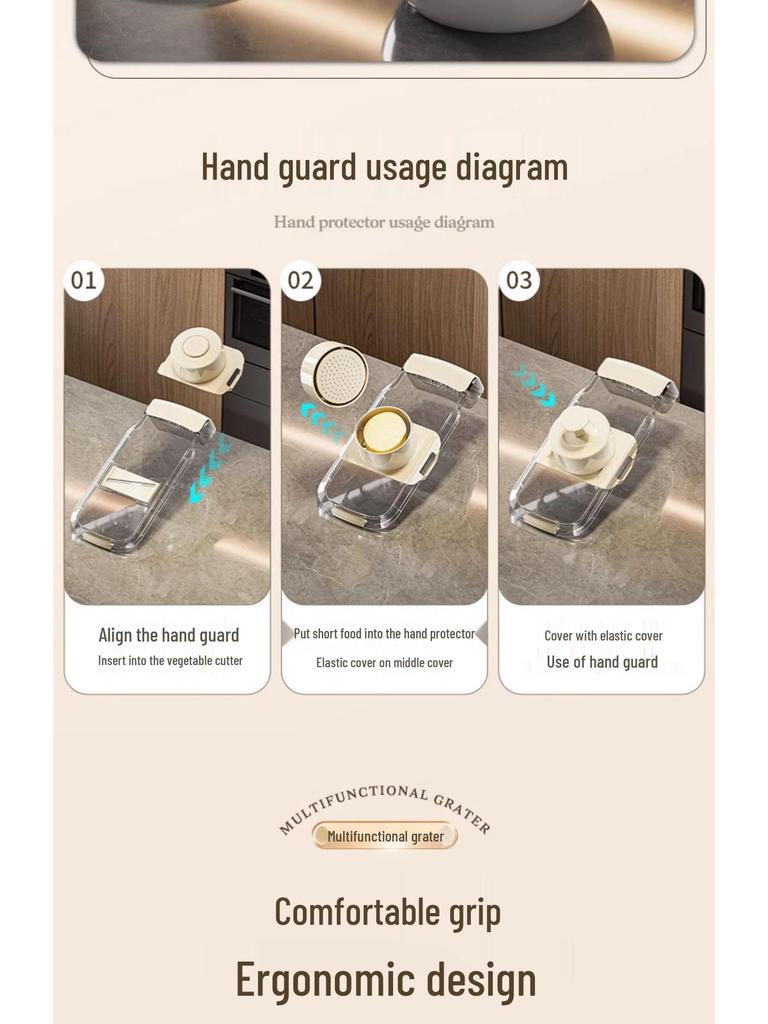 Enhanced Multi-Functional Veggie Cutter & Grater