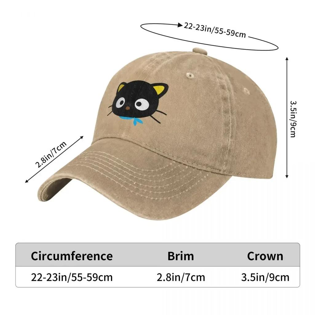 Chococat Head Casual Baseball Cap Summer Trucker Hat Breathable Hiking Fishing Snapback Cap UnisexTeens Stylish Baseball Caps