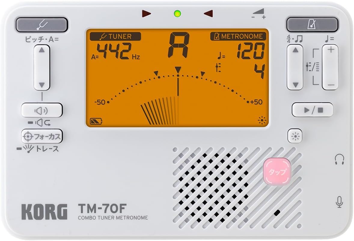 KORG WH для духовых оркестров и оркестров Тюнер/Метроном TM-70F (белый) белый
