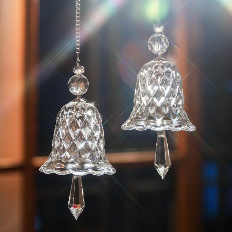 Rainbow crystal wind chimes window pendant bell glass pendant sun catcher Christmas decoration