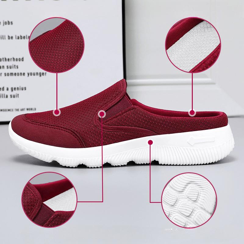 Shoes Women'S Spring And Summer Ladies Lazy Casual Half-Drag Daily Home Convenient Flat Shoes