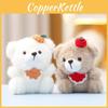 Toy Plush Bear Keychain With Soft Short Plush For Girls Gift Decor Bag