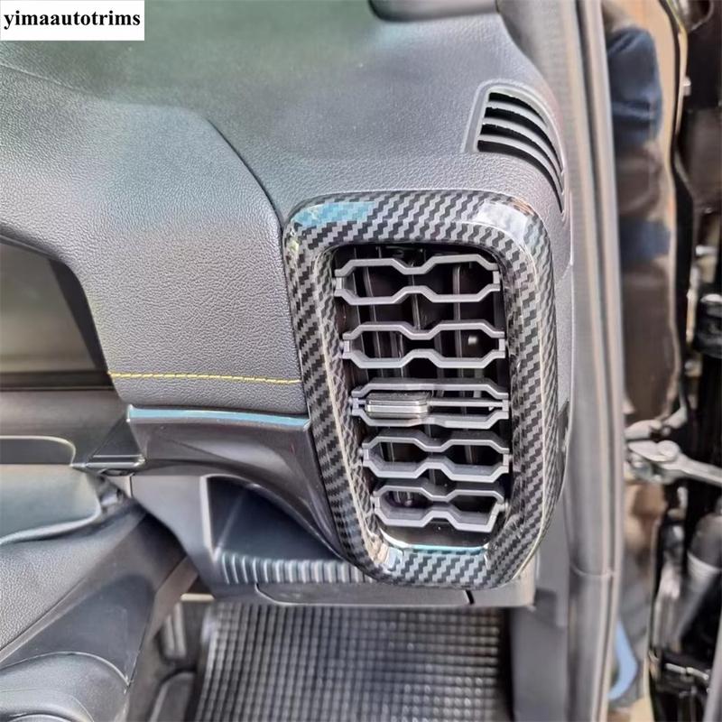Window Lift / Gear Shift / Steering Wheel / Handle Bowl / Air AC Cover Trim For Ford Ranger  - 2025 Carbon Fiber Accessories