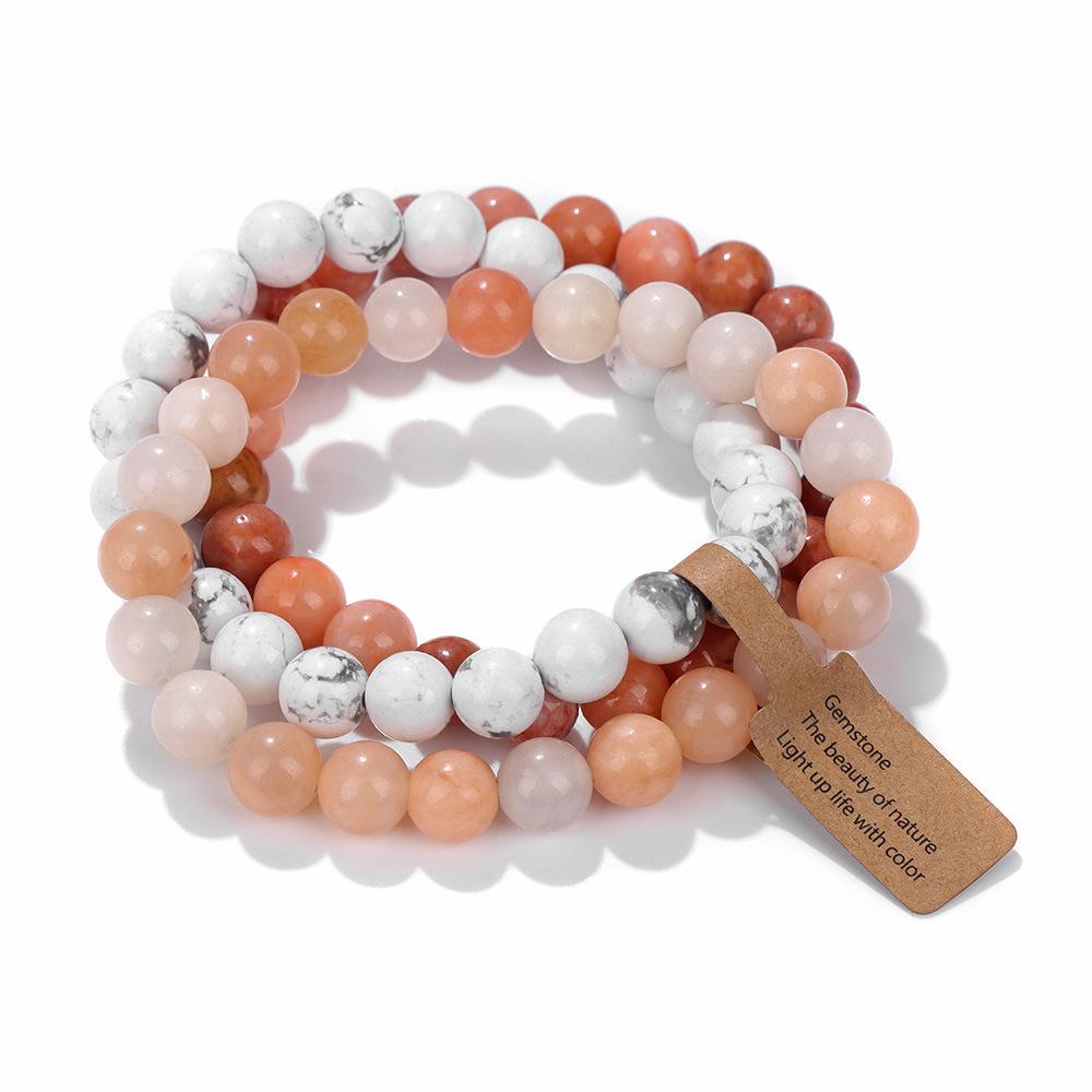 Hot Selling Natural Stone Crystal Beads Multi-Layer Amethyst Bracelets for Women and Men Semi-Precious Fashion Jewelry for All