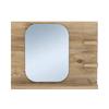 Decorative Mirrored Bathroom Shelf Corridor Living Room Wall WC Mirror Accessory Holder and Storage