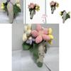 Cute Tulip Potted Plant Plush Toy Figure Bouquet Graduation Gift Doll 40cm