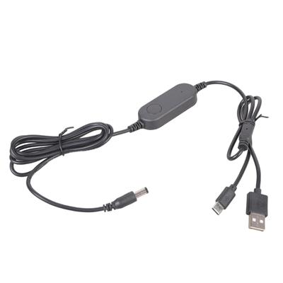 USB C And USB To DC5521 12V 12W Power Adapter Cord Boost Line With LED Indicator For Electronics Devices 160cm