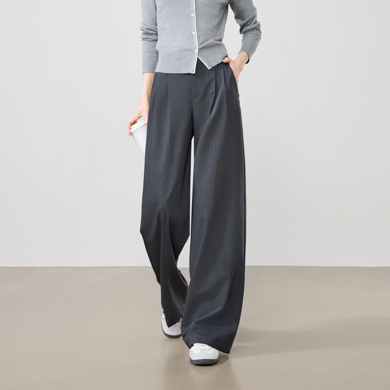 Women's High-Waisted Wide-Leg Suit Pants