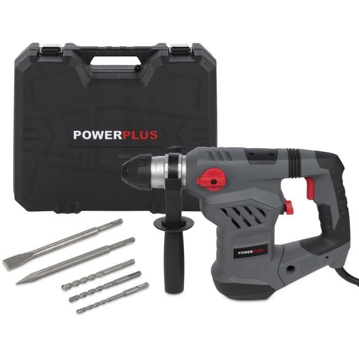 Marteau perforateur électrique - POWERPLUS - 1600W - SDS Plus - 6 Joules
