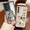 Weihnachtselch-Muster Handyhülle Für Samsung Galaxy S25 S24 S22 Ultra S23 S24 FE A17 A56 A16 A36 A26 A55 A15 A25 A54 5G Stoßfest Transparent Weiche Hülle