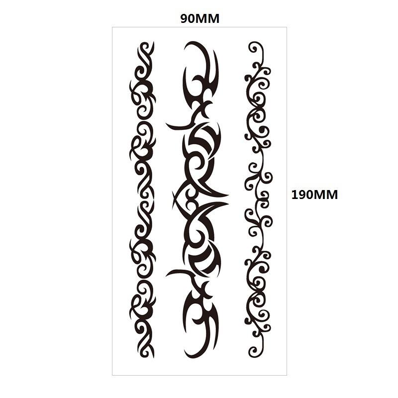 English Tattoo Sticker Feather Red Lip Totem Arm Circle Set Simulation Waterproof Tattoo Sticker