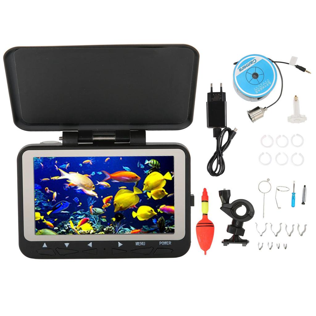 HD Vizuální Podvodní Kamera 1000 TVL Hledač Ryb Vodotěsná Kamera 4,3 Palcová Rybářská Kamera