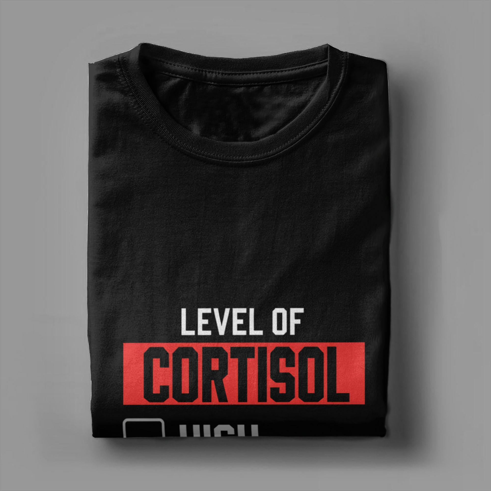 

Low Cortisol Levels 100% Cotton T-Shirt For Men Summer Aesthetic T Shirts O Neck Trendy Cool Tees Big Size Hot Sale Tops - ... 5XL різнокольоровий