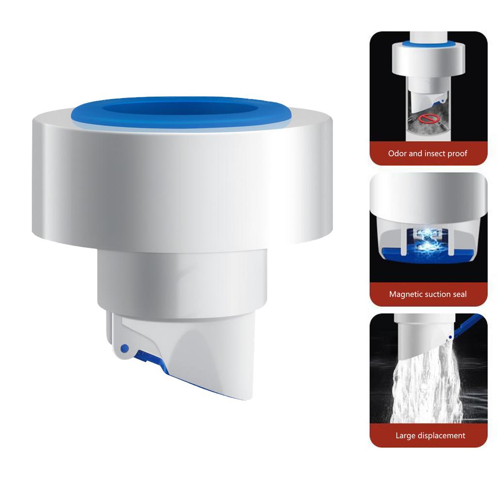 ABS Drain Seal Plug Easy to Use Silicone Drain Cover Simple for Odor Prevention & Leak Protection in Kitchen & Bathroom