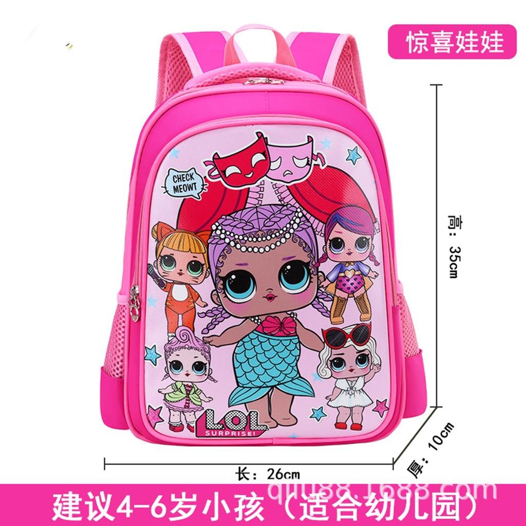 Medium 3-6 Years Old, Load Reduction, Waterproof Spine Protection, Children'S Schoolbag, Kindergarten Backpack, Cartoon Cute Backpack.