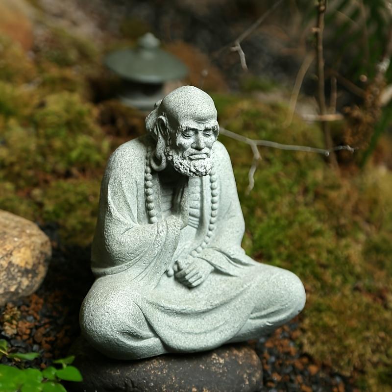 1pc Sculpture Decoration, The Dharma Patriarch, Furniture, Bonsai, Rockeries, Tea Pets, Tea Tables, Bedrooms, Fish Tanks, Yards,