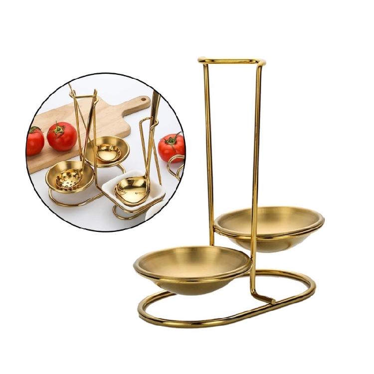 Rustproof Iron Construction Kitchen Tool Holder Vertical Storage Stand For Spoons And Utensils Soup Ladle