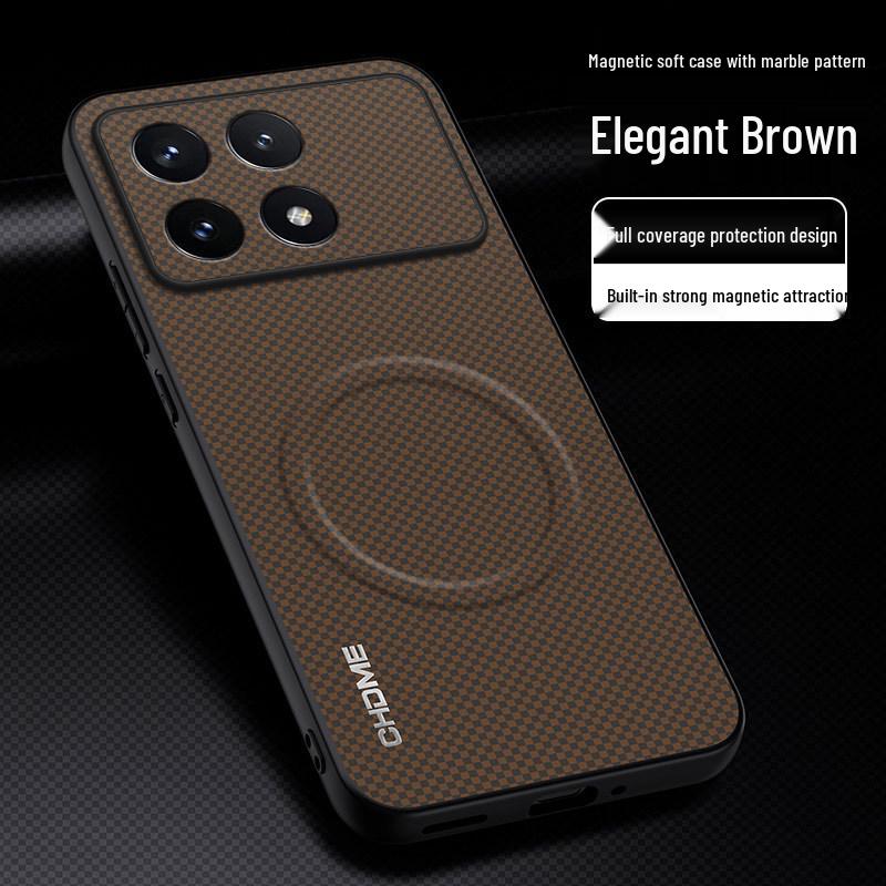 Redmi K70/K70Pro Full Coverage Drop-Proof Magnetic Phone Case - High-End, Stylish, Simple Design with Textured Finish