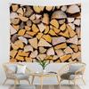 Geometric Wood Pattern Tapestry Northern Europe Style Tapestry Hippie Home Living Room Bedroom Decoration Psychedelic Tapestries
