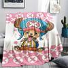 1 Stück One Piece Tony Tony Chopper Gemusterte Flanelldecke Geeignet für Alle Jahreszeiten Für Heimdekoration Wärme Und Komfort Geschenke Feiertagsgeschenk