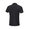 Li Ning Einfarbiges Poloshirt mit Kragen Herren Tops Schwarz APLT115-1