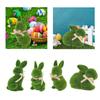 Easter Bunny Figurine Cute Desk Ornament for Farmhouse Birthday Gift Cabinet