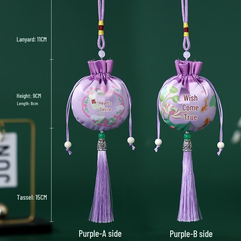 Dragon Boat Festival Mugwort Scented Sachets: Ancient-Style Car Ornaments & Hanfu Coin Purses - Scenic Area Gifts