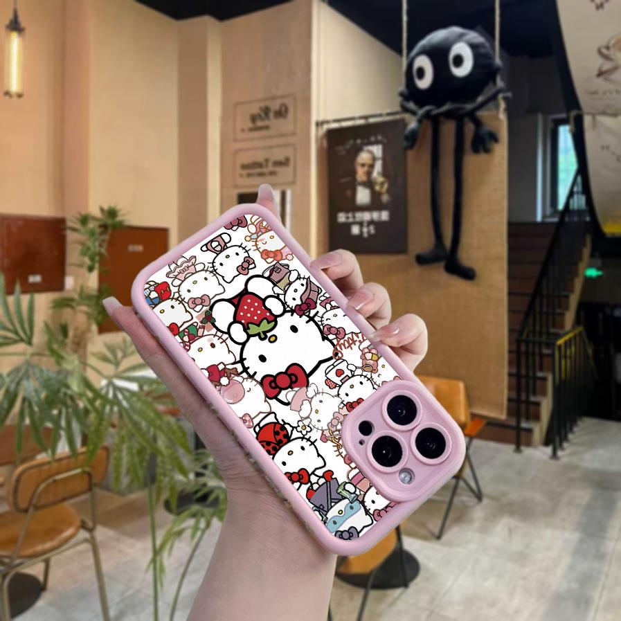 Sanrio TK Sandpaper Cute Pink Phone Case for Apple 16