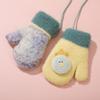 Baby Knitted Gloves Winter Warm Fce Lined Fingerl Boys Girls Children's Faion Accories Belts Hats Scarves