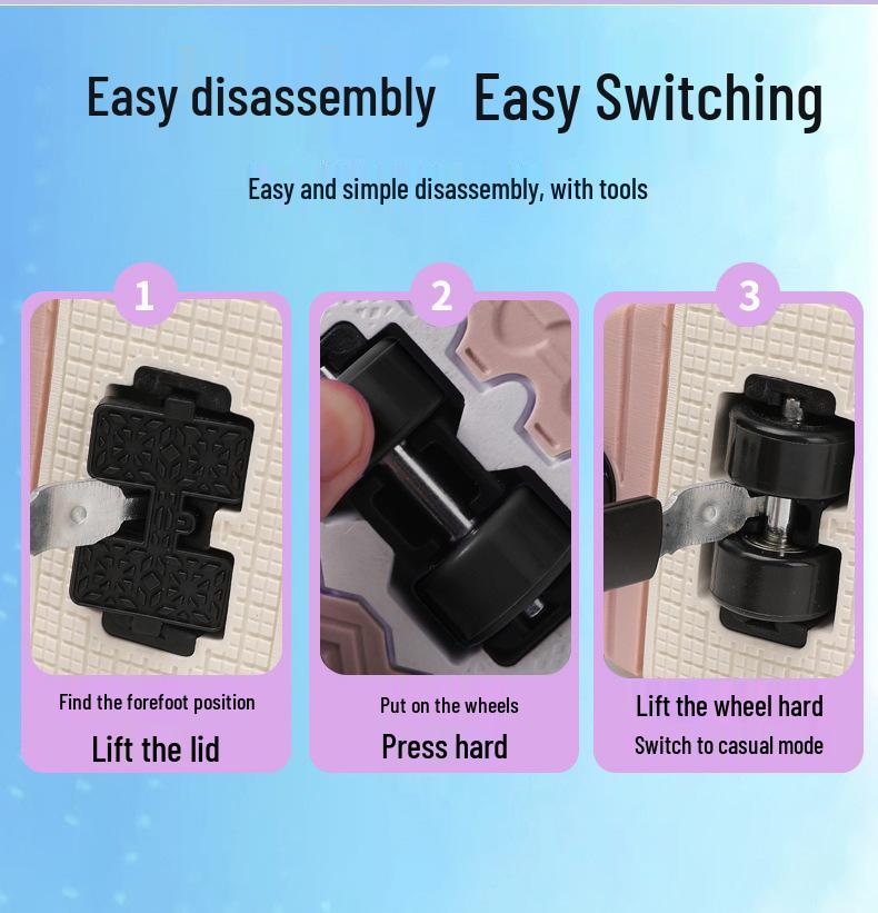 2026 Kids' Breathable Four-Wheel Roller Skates for Girls