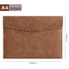 Large Leather A4 Document Folder with Customizable Logo