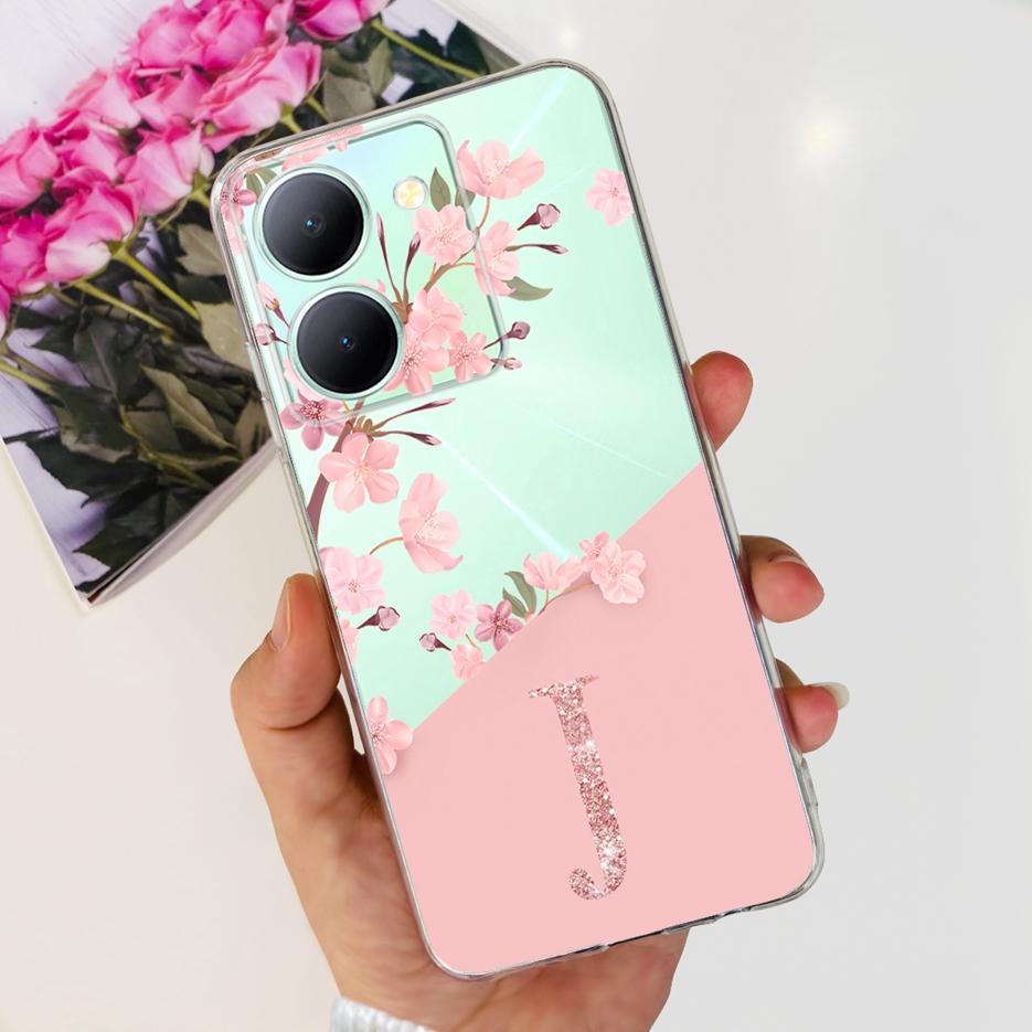For Vivo Y36 Case V2247 New Letters Cover Clear Silicone Soft TPU Phone Case For Vivo Y36 5G Y 36 VivoY36 V2248 Back Cover Coque