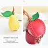 Pendentif Sac Cousu Main Cuir Artificiel Forme Fruit Porte-Clés Polyvalent Jaune Vert Décoration Été