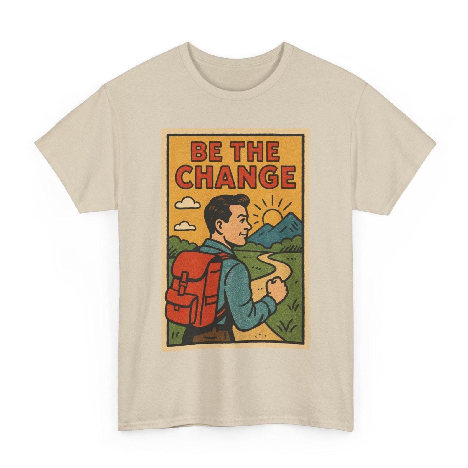 Be The Change T-Shirt: Retro Comic Style Graphic Tee 3XL