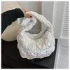 Fashionable Soft Puffer Large Capacity Tote Bag With Quilted Design For Daily Use