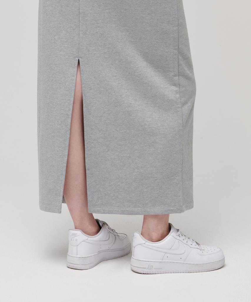 Musinsa Standard Woman Women'S Sweat Maxi Skirt [Medium Grey]