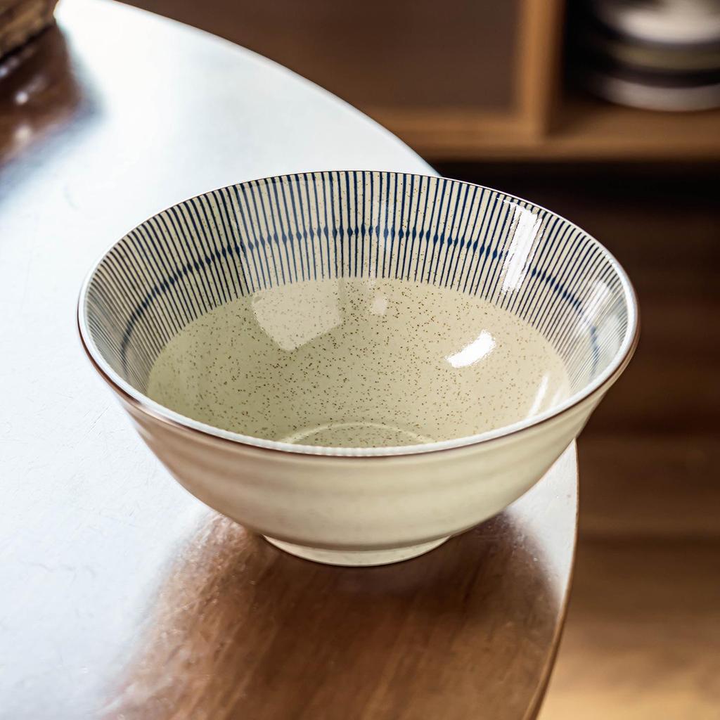 Japanese Ceramic Ramen Bowl - Creative Large Round Tableware for Soup or Noodles